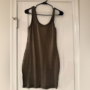 Fashion Nova army green tank dress sz L